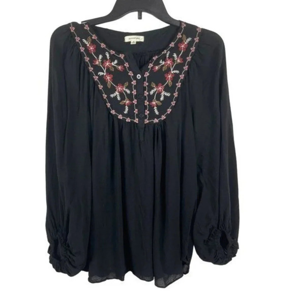 Maxstudio‎ Women 3/4 Sleeve V Neck Top Blouses Size S - Picture 1 of 7